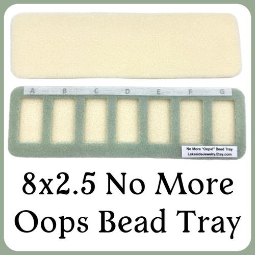 8x2.5 No More Oops Bead Tray (1 Tray)