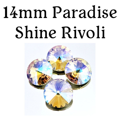 14mm Paradise Shine Rivoli (1 Piece)