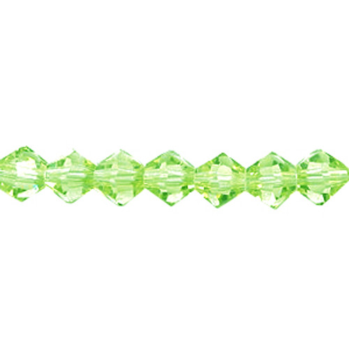 Light Olivine 3mm Thunder Polish Bicone Crystals