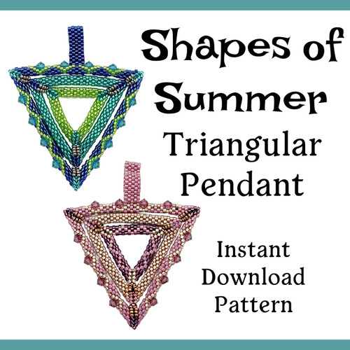 Triangular Pendant INSTANT DOWNLOAD Pattern