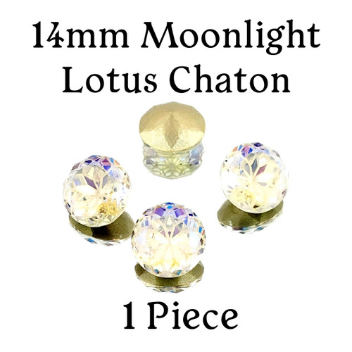 14mm Moonlight Lotus Chaton (1 Piece) 14mm Moonlight Lotus Chaton (1 Piece)