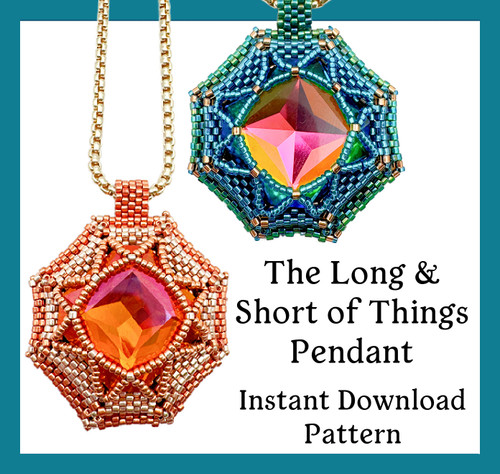 The Short and Long of Things Pendant - Instant Download Pattern The Short and Long of Things Pendant - Instant Download Pattern