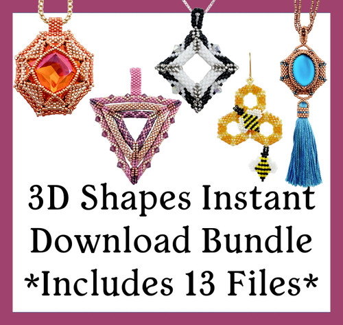 3D Shapes Instant Download Bundle - 13 Files