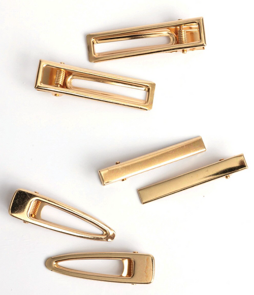 Blank Hair Clips 6pk