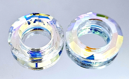 14mm Crystal AB Cosmic Ring (1 piece)