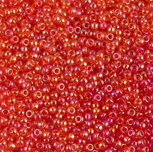 11/0 Transparent Light Red AB Miyuki (11-254L) 10g