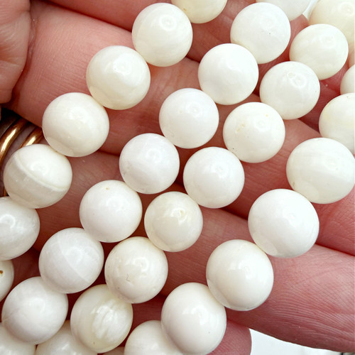 8mm Mother of Pearl Strand (23 Bead Strand)