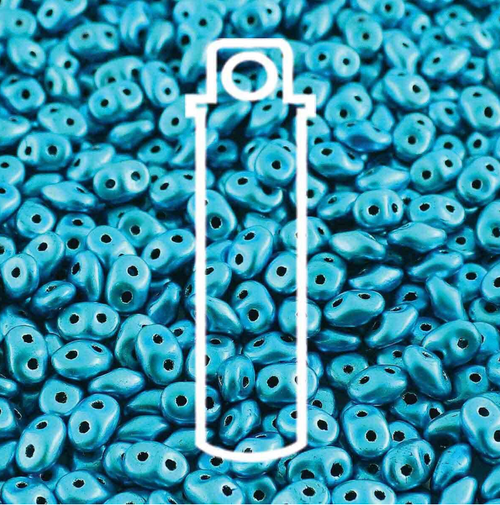 2x4mm Metalust Turquoise Mini Duo (8g) DU0423980-24206