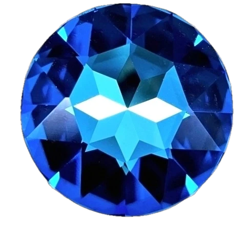 35mm Bermuda Blue Chaton (1 Piece)