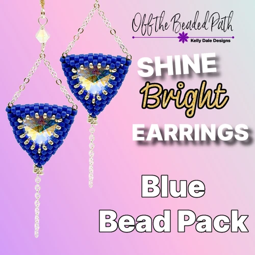 Shine Bright Earrings Blue Bead Pack