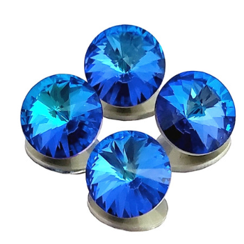 12mm Bermuda Blue Rivoli (1 Piece)