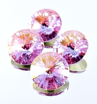 14mm Violet Cognac Rivoli (1 Piece)