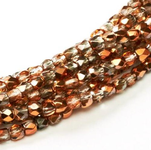 2mm Crystal Sunset Fire Polish Beads (50pk)