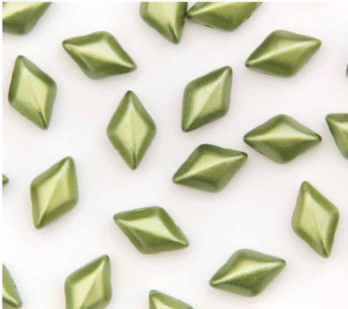 8x5mm Pastel Olivine Gemduo Beads (8g)
