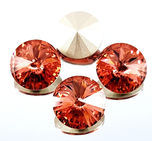 14mm Padparadscha Rivoli (1)