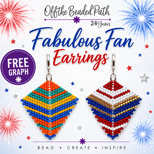 Fabulous Fan Earrings FREE GRAPH Instant Download