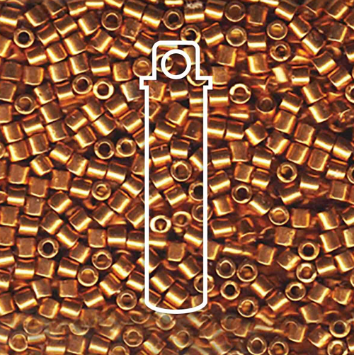 11/0 Duracoat Galvanized Yellow Gold Delica DB1833 (7.2g)