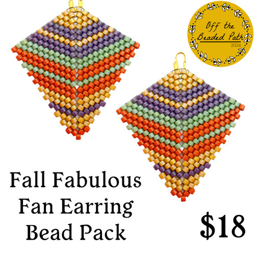 Fall Fabulous Fan Earrings Bead Pack