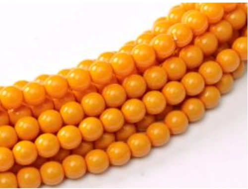 3mm Pumpkin Fiesta Pearls (100pk)