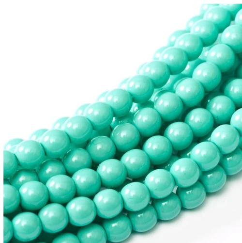 4mm Turquoise Fiesta Pearls (100pk) #48655
