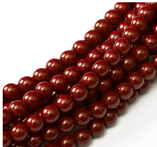 6mm Cranberry Fiesta Pearls (50pk) #48532