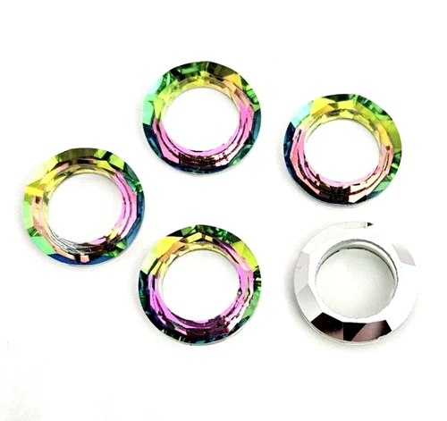 14mm Vitrail Rose Cosmic Ring (1 piece)