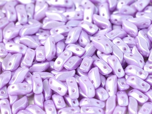 3x7mm Pastel Light Rose Storm Duo Beads (50 Beads)