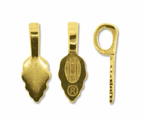 21mm Glue On Bail (2pk) Gold Plated