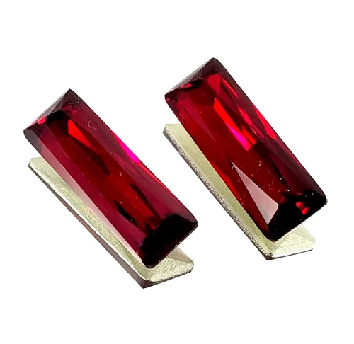 21x7mm Siam Baguette Crystal (1 Piece)