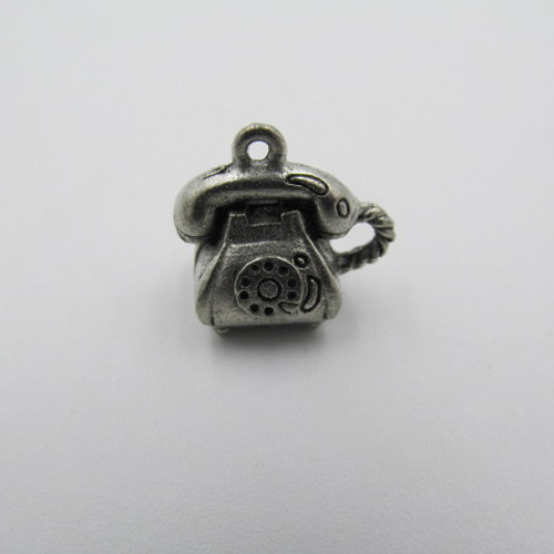 Telephone Pewter Charm