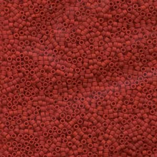 Opaque Dark Red 11/0 Delica Beads db753 (8 Grams)