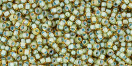 15/0 Light Topaz Seafoam Toho Seed Beads (8 Grams) 15-952