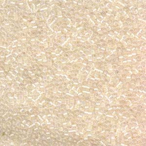11/0 Off White AB Delica Beads db052 (7.2 Grams)