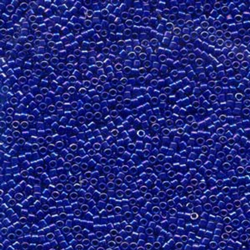 Opaque Royal Blue AB 11/0 Delica Beads db165 (7.2 Grams)