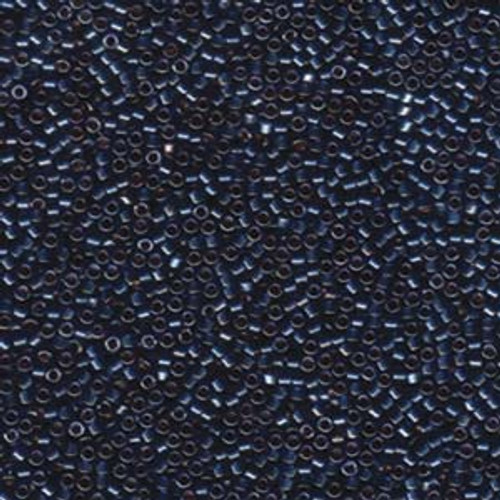 Lined Dark Blue Luster 11/0 Delica Beads db278 (7.2 Grams)