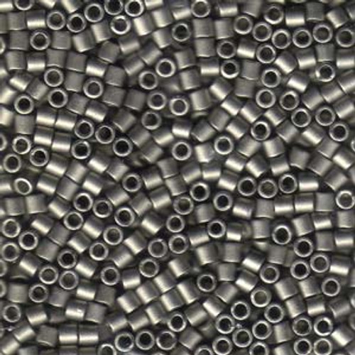 8/0 Matte Metallic Silver Delica Beads dbl-0321 (8 Grams)