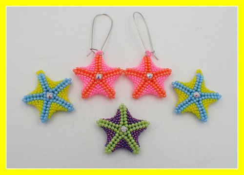 Starfish Earrings INSTANT DOWNLOAD Tutorial