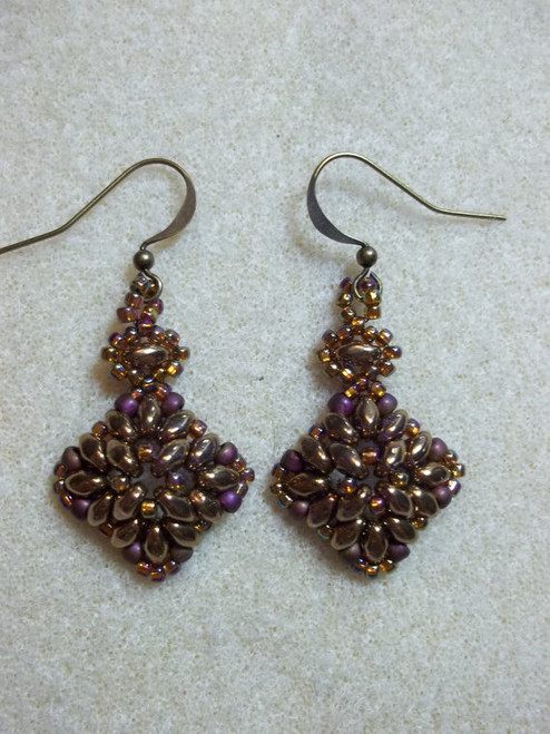 Corundom Earrings INSTANT DOWNLOAD Tutorial