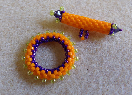 Beaded Peyote Toggle INSTANT DOWNLOAD Tutorial