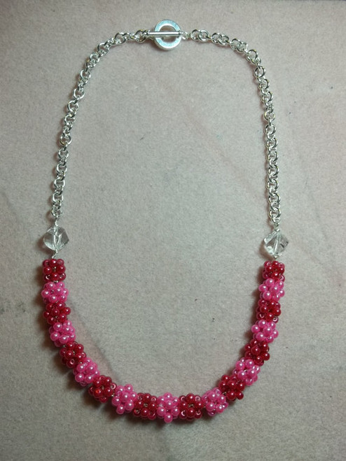 6mm Rainbow Pink Aurora Glass Beads 16 inch Strand 4305