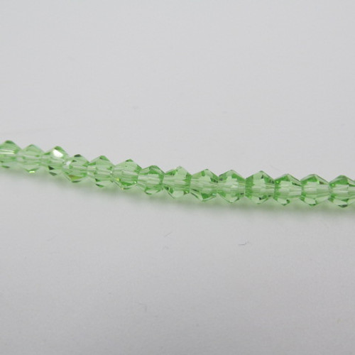 4mm Chrysolite Thunder Polish Crystal Bicones (144pk) 4BI22