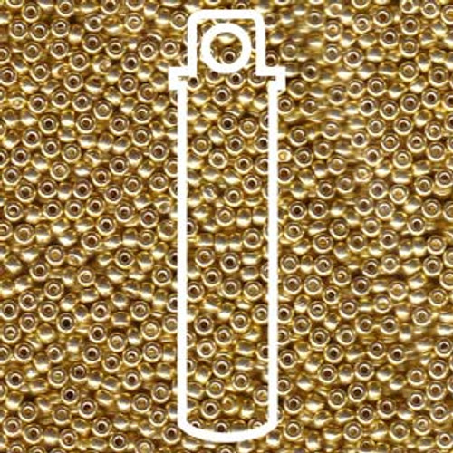 11/0 Duracoat Galvanized Yellow Gold Miyuki Seed Beads (23 grams) 11-4203