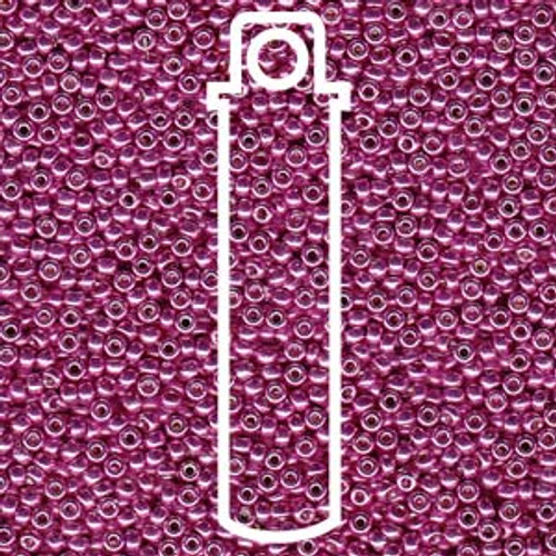 11/0 Duracoat Galvanized Hot Pink Miyuki Seed Beads (22 Grams) 11-4210