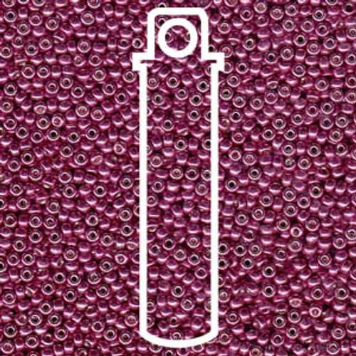 11/0 Duracoat Galvanized Magenta Miyuki Seed Beads (20 Grams)