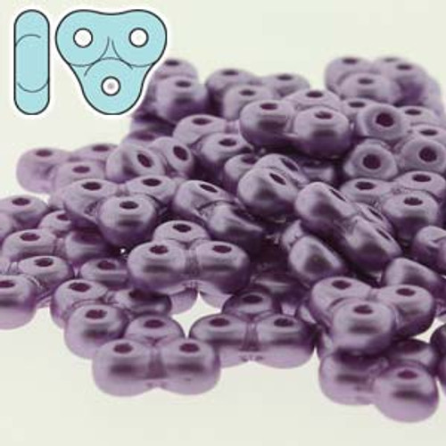 8 Grams 3x6mm Pastel Lilac Trinity Beads