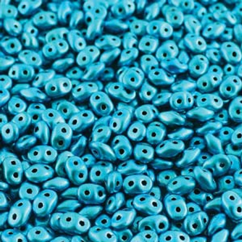 2.5x5mm Metalust Turquoise Superduo Beads (8 grams) DU0523980-24206