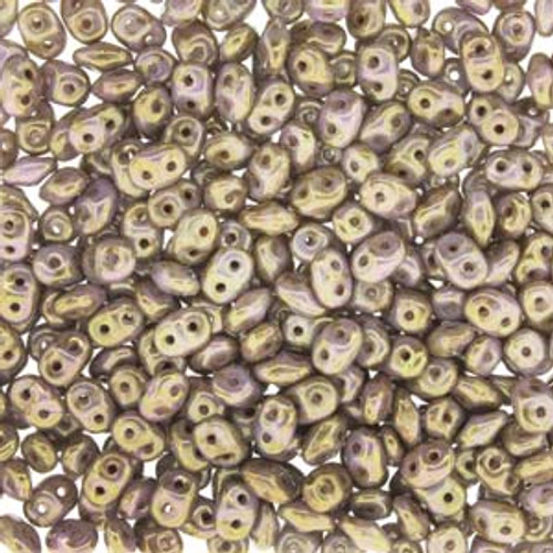 8 Grams 2.5x5mm Chalk Senegal Brown Superduo Beads DU0503000-15695