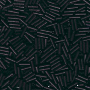 #3 6mm Matte Black Bugle Bead - 20g