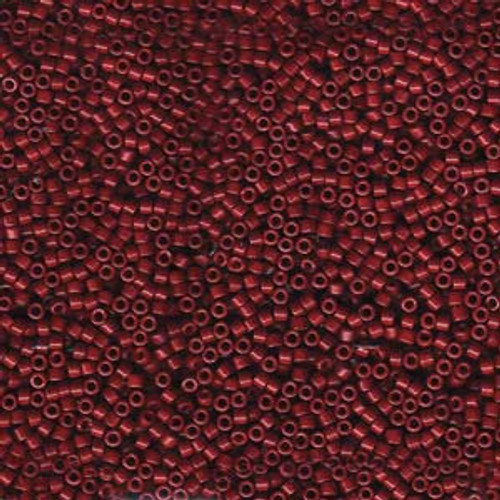 Dyed Opaque Cranberry 11/0 Delica Beads db654 (7.2 Grams)