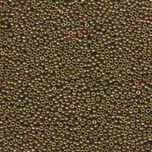 15/0 Olive AB Miyuki Seed Beads (15-1897) 7.2 Grams